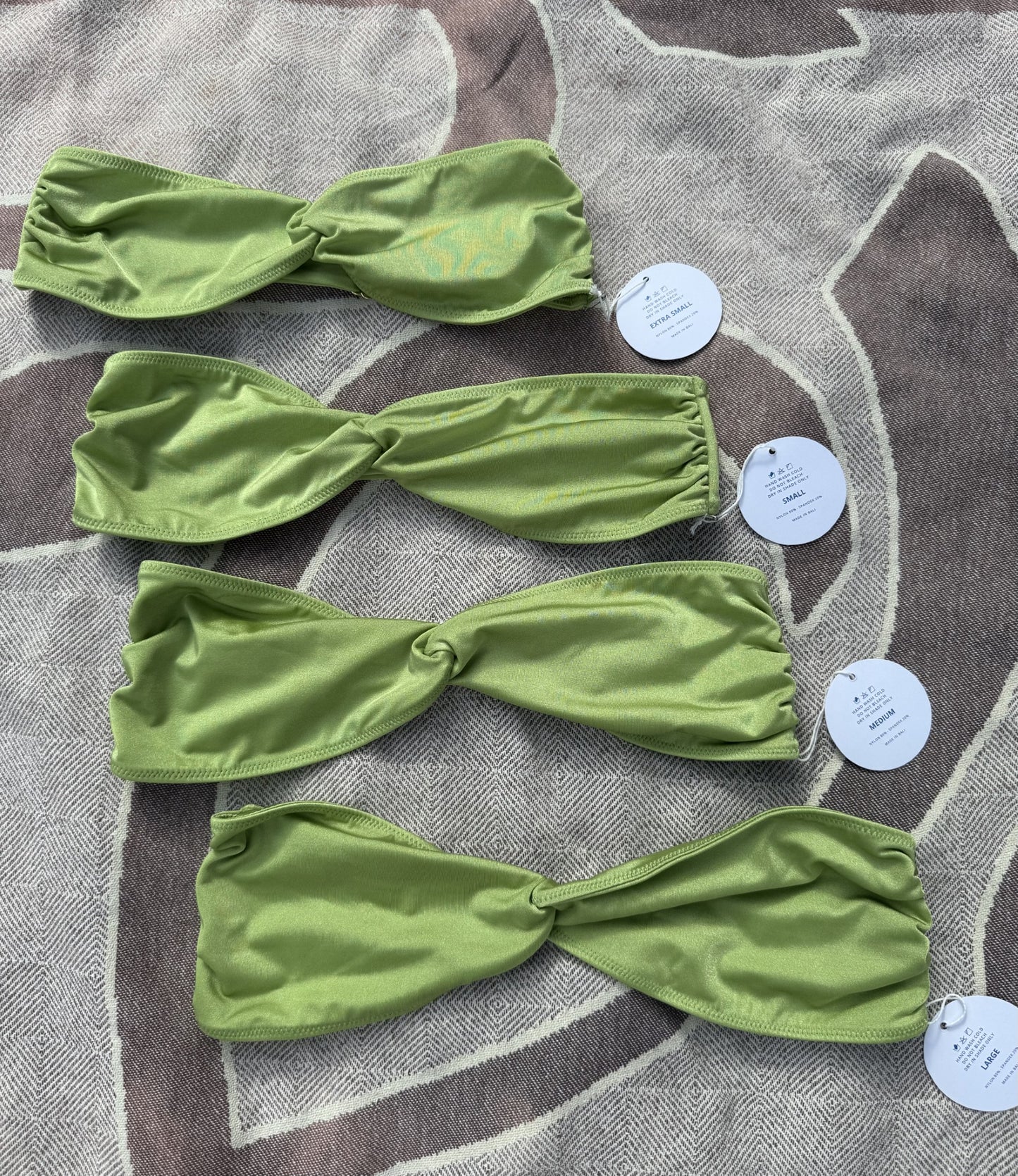 Bandeau Bikini Top - Palm