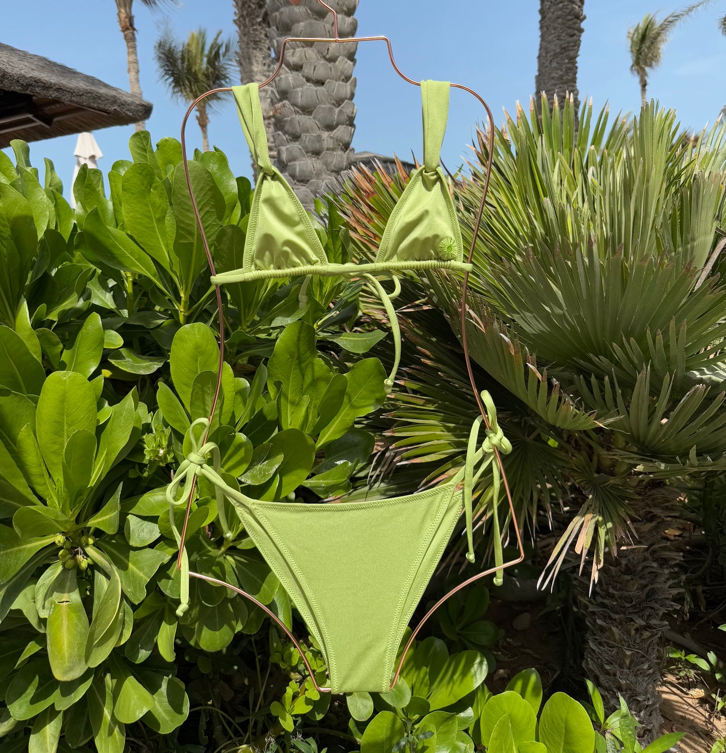 Tie Side Bikini Bottoms - Palm